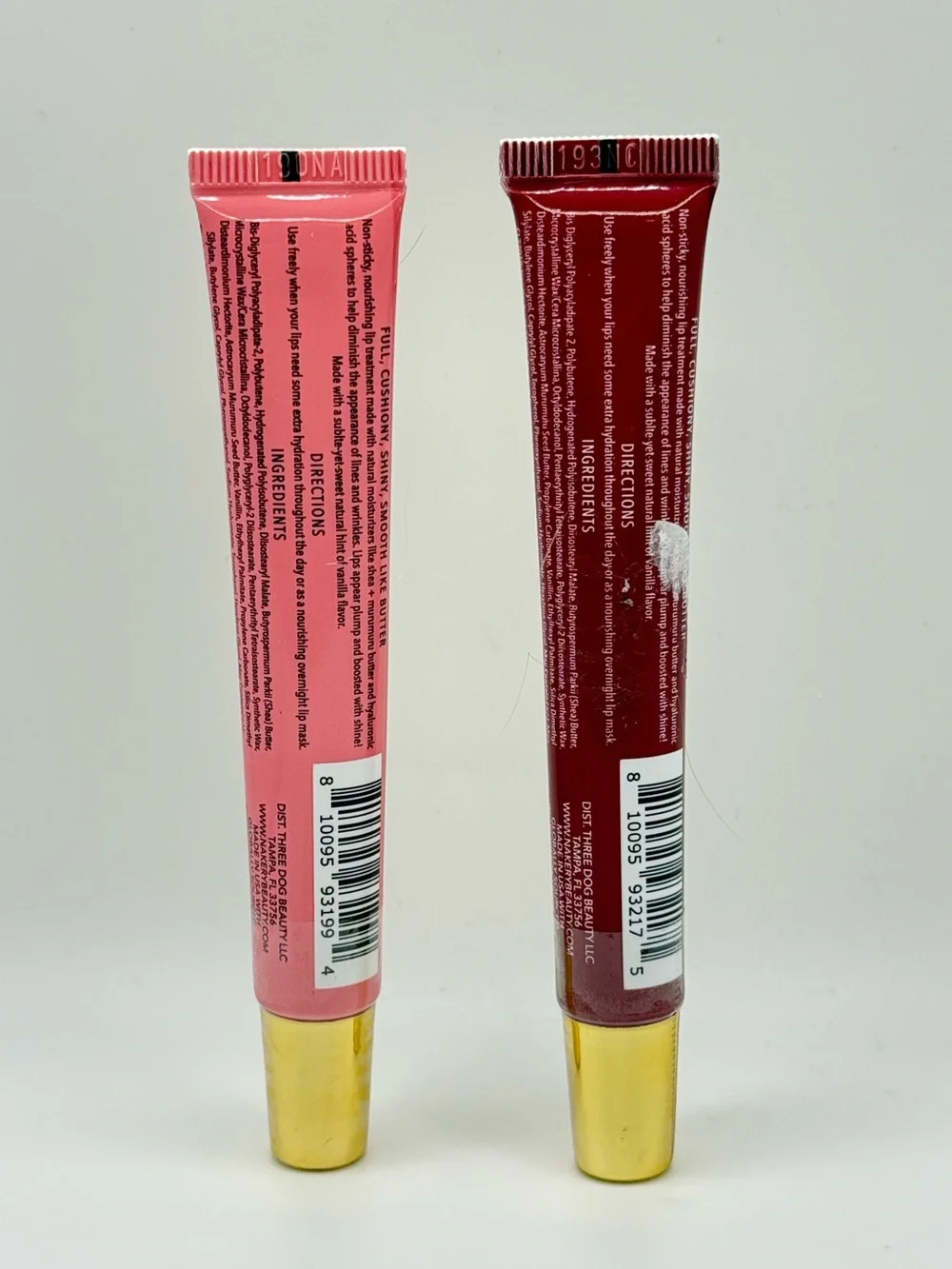 Nakery Beauty Plumping Lip Treatment Duo First Bloom & Birthday Suit NEW